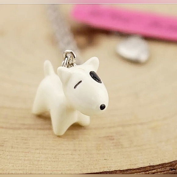 Silver plated chain Bull Terrier necklace BOGO - Picture 5 of 14